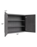 Stone Grey 36x30 Wall Cabinet