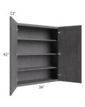 Stone Grey 36x42 Wall Cabinet