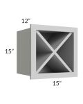 Tuscan Painted Grey 15x15 Wine Rack Cabinet