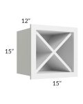 Salem White 15x15 Wine Rack Cabinet