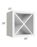 Stratton White Shaker 18x18 Wine Cabinet