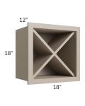 Tuscan Oyster 18x18 Wine Rack Cabinet