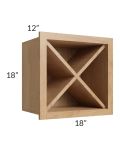 Tuscan Timber 18x18 Wine Rack Cabinet