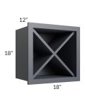 Midtown Indigo Shaker 18x18 Wine Rack Cabinet