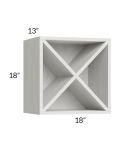 Milan Cream 18x18 Wine Rack Cabinet
