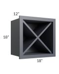 Vienna Indigo 18x18 Wine Rack Cabinet