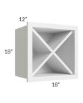 Union White 18x18 Wine Rack Cabinet