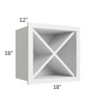 Salem White 18x18 Wine Rack Cabinet