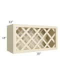 Casselton Ivory 30x15 Wine Rack Cabinet