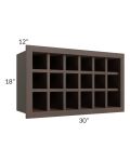 Tuscan Kona Brown 30x18 Wine Rack Cabinet