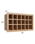 Vienna Timber 30x18 Wine Rack Cabinet