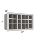 Salem Light Grey 30x18 Wine Rack Cabinet