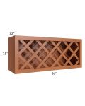 Lexington Cinnamon Glaze 36x15 Wine Rack Cabinet 