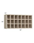 Milan Natural 36x18 Wine Rack Cabinet