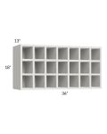 Milan Cream 36x18 Wine Rack Cabinet