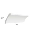 Frosted White Shaker 8' Cove Crown Molding