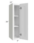 Frosted White Shaker 09x36 Wall Cabinet