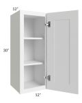 Frosted White Shaker 12x30 Wall Cabinet