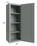 Woodland Green Shaker 24" 2-Drawer Base Cabinet