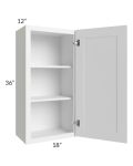 Frosted White Shaker 18x36 Wall Cabinet