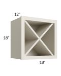 Asheville Cloud Shaker 18x18 Wine Rack Cabinet