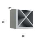 Asheville Grey Shaker 18x18 Wine Rack Cabinet