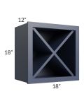 Bayville Blue 18x18 Wine Rack Cabinet