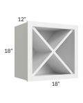 Township White 18x18 Wine Rack Cabinet