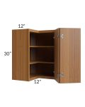 Portland Walnut 24x30 Wall Corner Unit