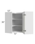Portland White 24x30 Wall Corner Unit