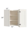 Signature Vanilla Glaze 24x30 Wall Corner Unit