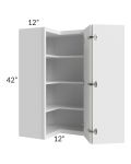 Portland White 24x42 Wall Corner Unit 