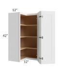 Alpine White Shaker 24x42 Wall Corner Unit