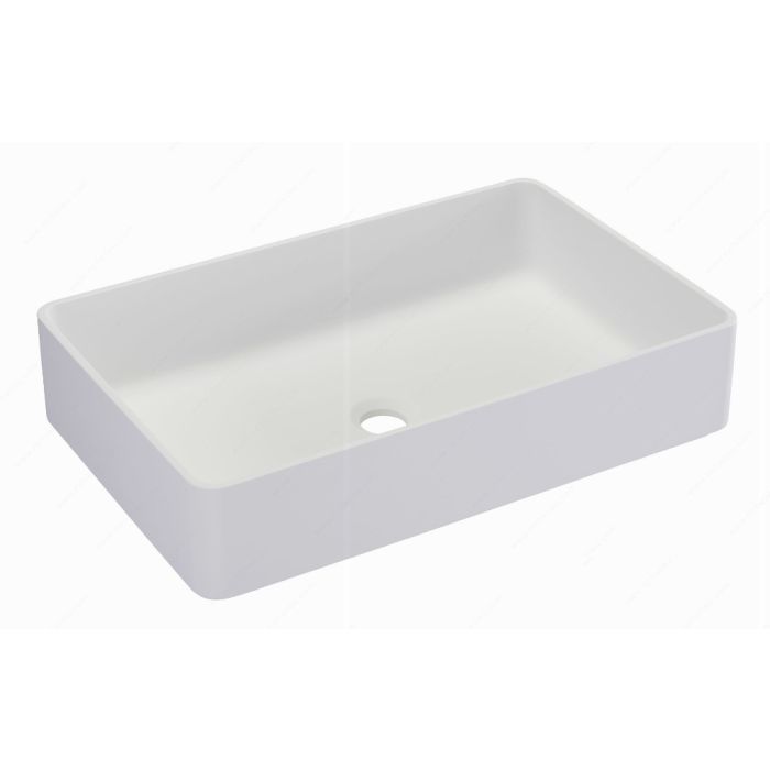 Mineralsolid Rectangular Vessel Sink - Fits 24" Minimum Cabinet Size