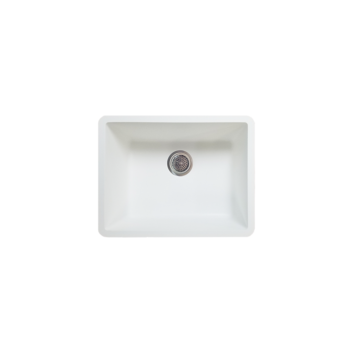 Solid Surface Undermount Sink - Fits 24" Minimum Cabinet Size