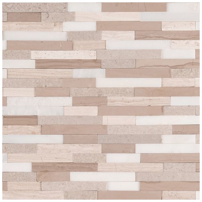 Arctic Storm Interlocking 3D Peel And Stick Mosaic Tile 