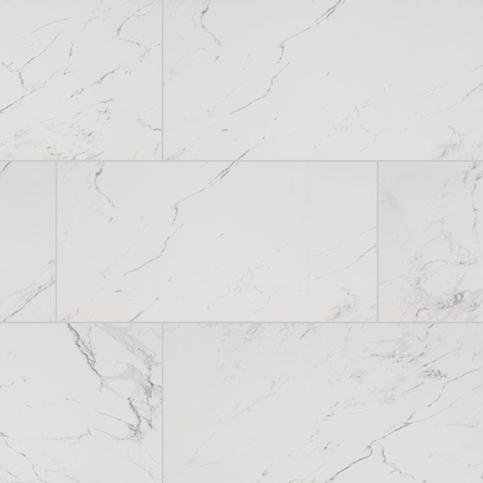 Pietra Carrara 12" x 24" Polished Porcelain Tile
