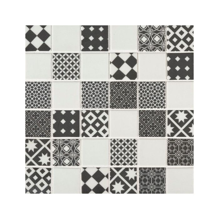 Checkorama 2" x 2" x 4mm Mosaic Tile Sample