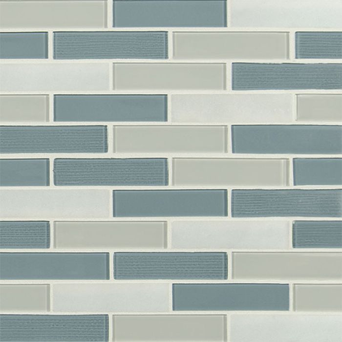 Colosseo Azul Brick 1" x 4" x 4mm Mosaic Tile
