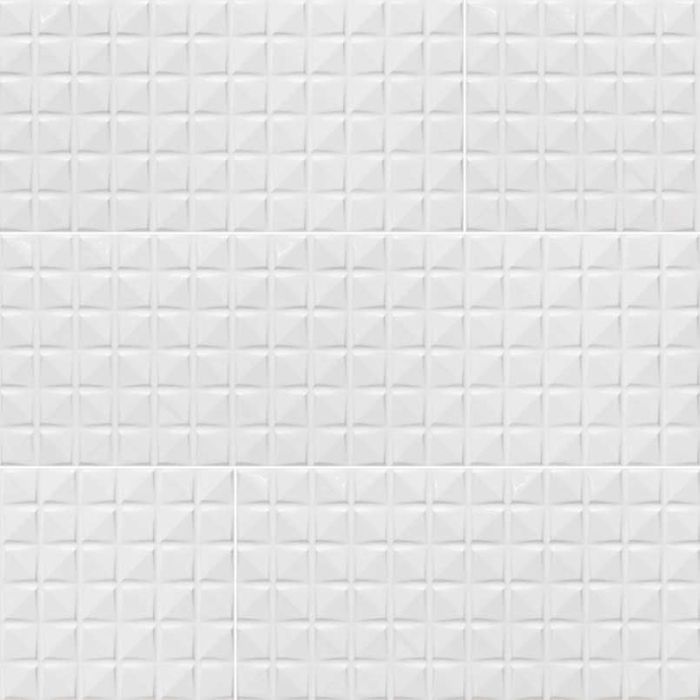 Dymo Chex White 12" x 36" Glossy Mosaic Tile Sample