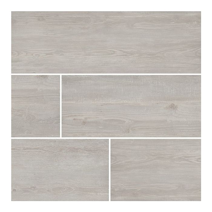 Caldera Grigia 8 x 47 Rectified Porcelain Tile