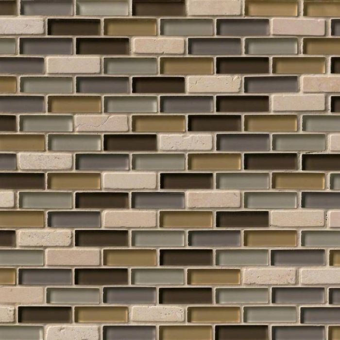 Luxor Valley Brick Pattern 8mm Mosaic Tile
