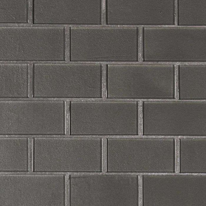 Metallic Gray Subway 2 x 4 x 8mm Mosaic Tile