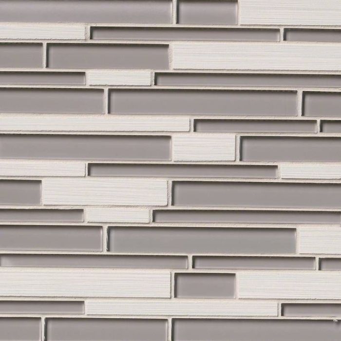 Metro Glacier Blend Interlocking 8mm Mosaic Tile