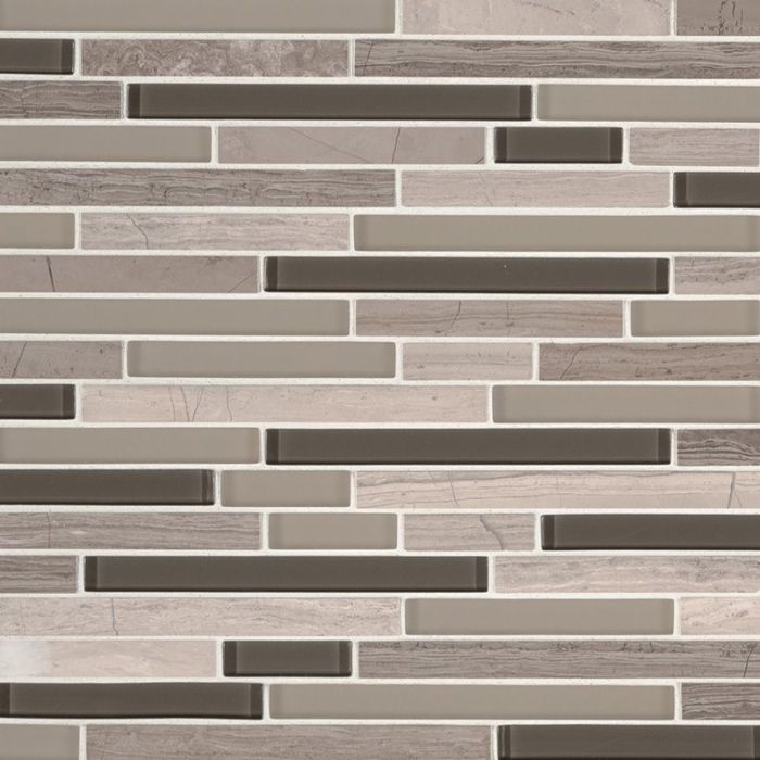 Modello Grigio Interlocking 6mm Mosaic Tile