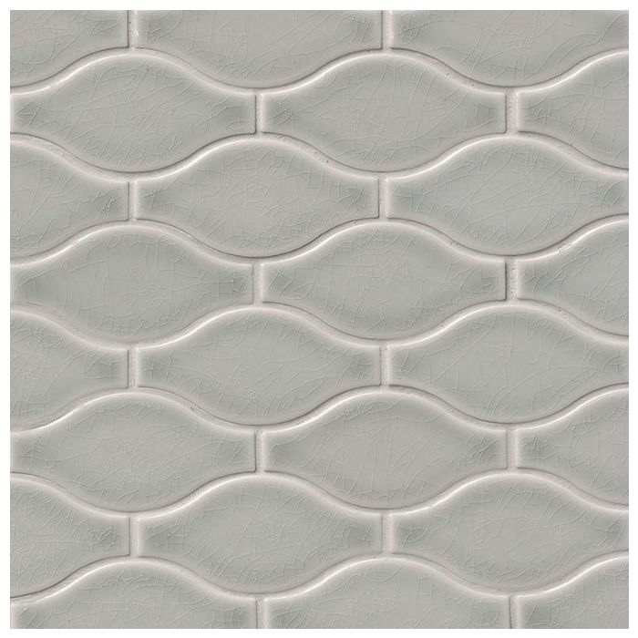 Morning Fog Ogee Pattern 8mm Mosaic Tile
