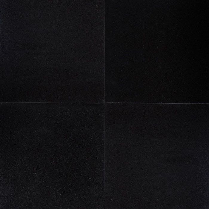 Premium Black 18" x 18" Polished Granite Tile