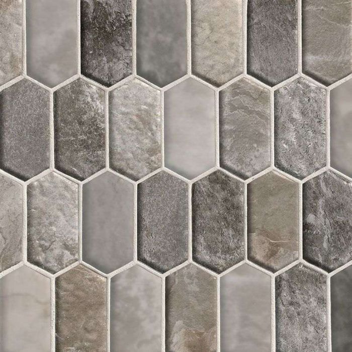 Savoy Picket Pattern 8mm Mosaic Tile