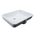 Solid Surface Rectangular Undermount Bathroom Sink - Fits 24" Minimum Cabinet Size