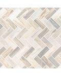 Angora Herringbone Polished Mosaic Tile